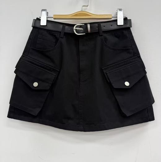 NC简约百搭双口袋工装半裙60125（黑） 夏季 962010520321 商品图0