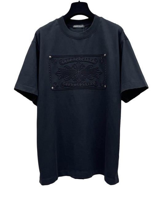 中性款立体刺绣短袖T恤he009 商品图0