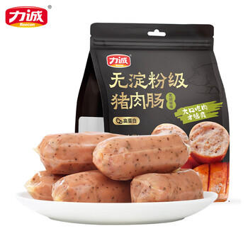 力诚无淀粉级
猪肉肠黑胡椒味240g（30G*8支） 即食香肠火腿肠 /粮油调味 /方便食品 /火腿肠 商品图4