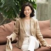 西子/名门西装亚麻金葱老钱风翻领西装外套/WTTJ0707 商品缩略图2