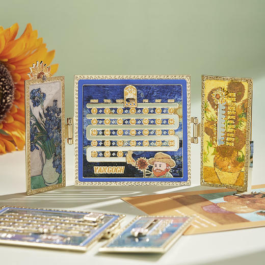物兮物 致敬大师系列 梵高/莫奈滑动日历冰箱贴 商品图5