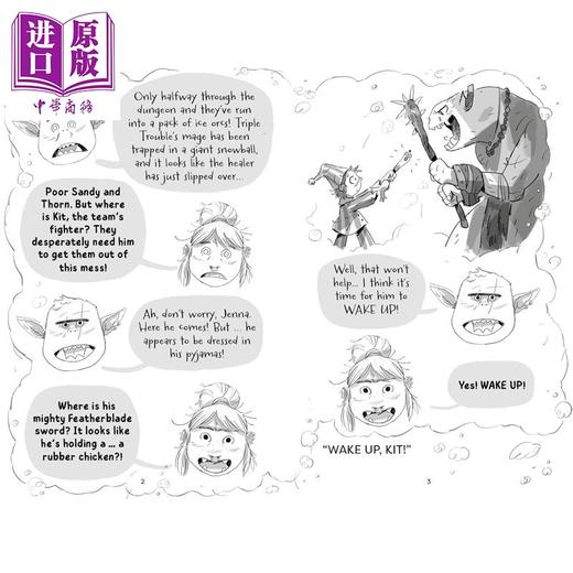 【中商原版】奔跑者4 Dungeon Runners Fang Attack 英文原版 儿童文学 黑白插图小说 奇幻冒险故事 进口童书 9岁以上 商品图3