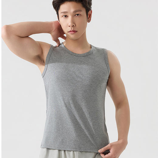 莱赛尔天丝凉感宽肩背心（男款） | 91%天丝，9%氨纶，清凉显瘦，时髦极了 商品图6