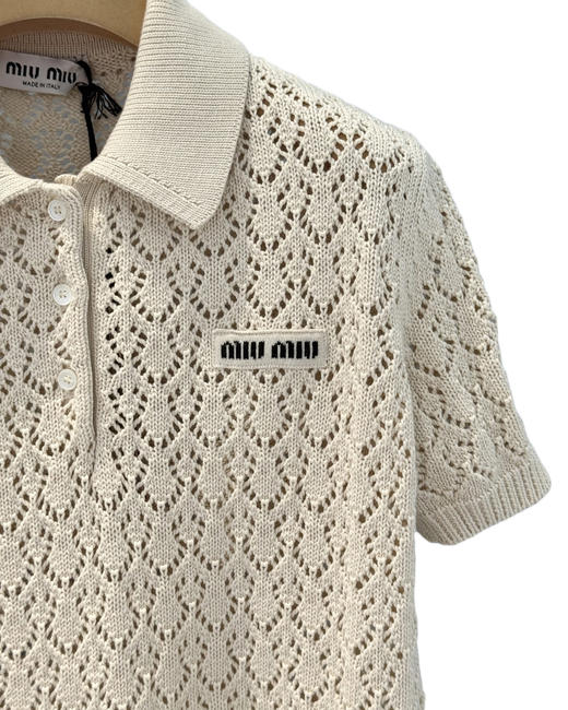 女款镂空针织短袖上衣zh017 商品图2