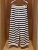 女款条纹抽绳长裤ba025 商品缩略图0
