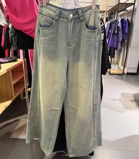 NC高腰直筒阔腿牛仔裤51228 夏季 008291552501