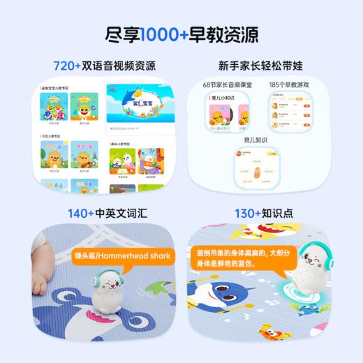 鲨鱼宝宝卷装款爬爬垫-点读机 商品图4
