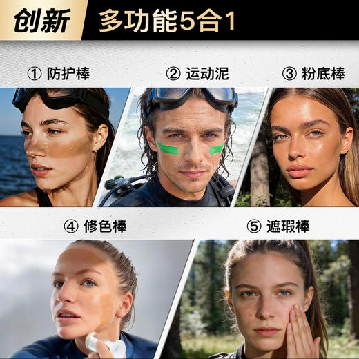 【两步路户外专属】iLab艾莱博肤色小银棒(防护棒/运动泥/粉底/遮瑕/修容)防水防汗 商品图2