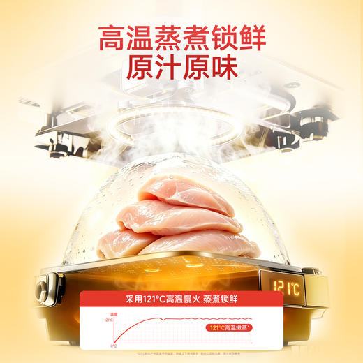 新品【鲜蒸鸡胸肉】整块鸡胸大口吃肉 121°C高温慢火 大麦苗粉温和助排毛 鱼油润美助靓肤 高温蒸煮锁鲜原汁原味 商品图4