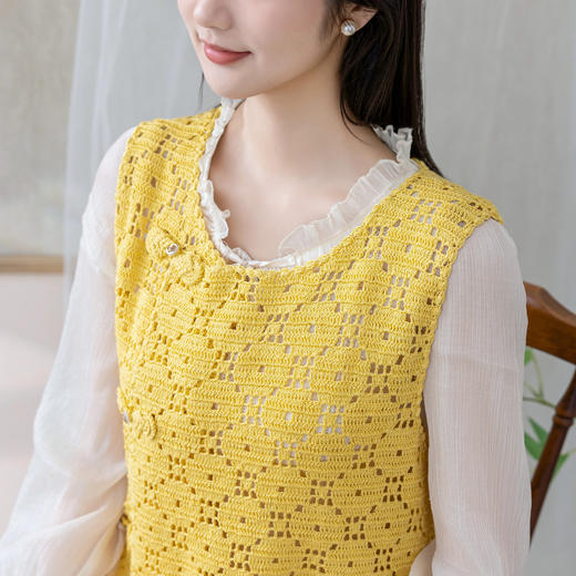 苏苏姐家玥遥背心手工DIY蕾丝线钩针毛线团自制材料包 商品图3