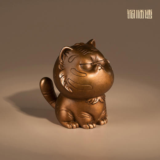 铜师傅《傲娇十二生肖》桌面创意生肖吉祥物紫铜摆件 家居装饰品 商品图4