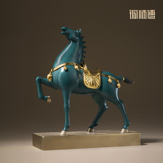 铜师傅《马到成功》客厅桌面铜马摆件 家居工艺品 送领导开业礼物 商品图1