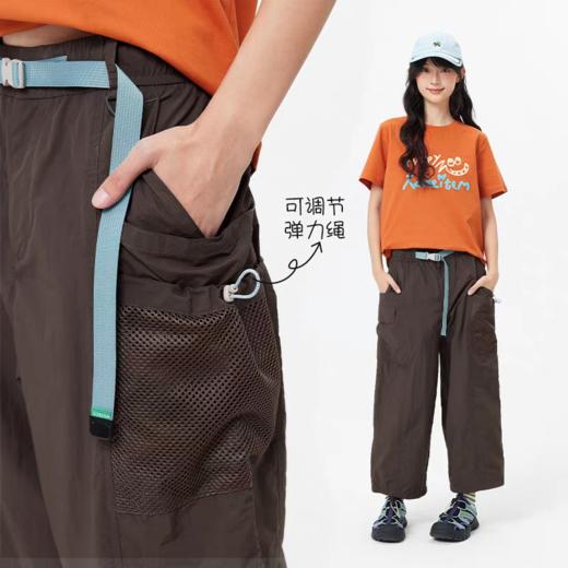 【出游季特惠-春夏新品】ACMEITEM爱棵米 户外亲子防泼水八分长裤休闲宽松轻量透气裤子女GAH2020610C/GAH3020741C 商品图4