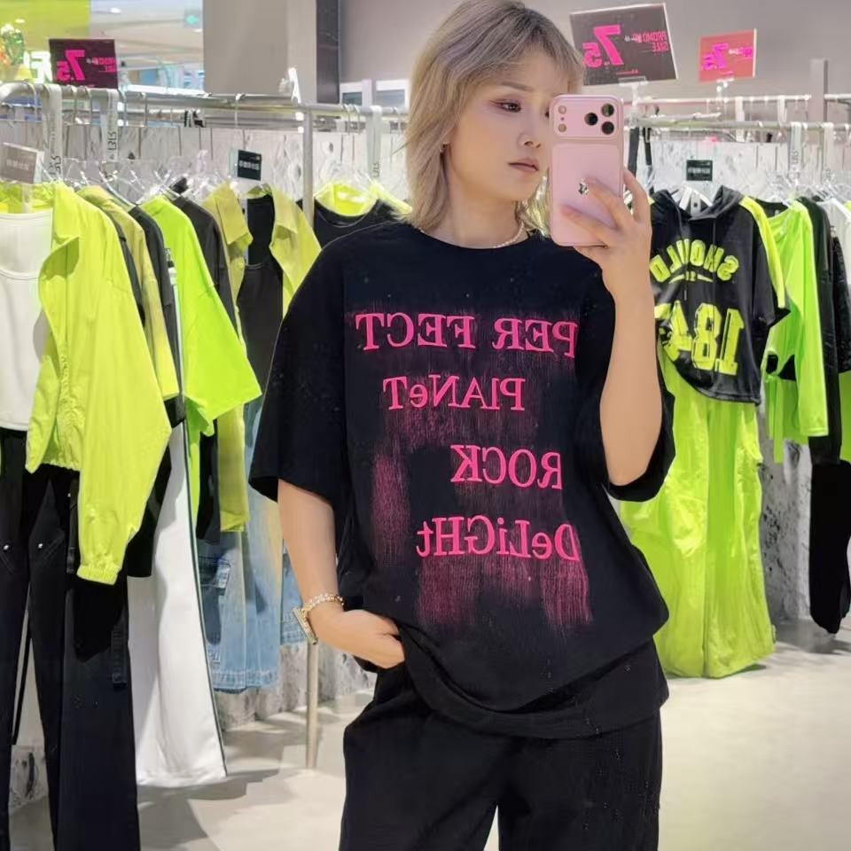 NC圆领字母图案短袖T恤60201 夏季 162012730321