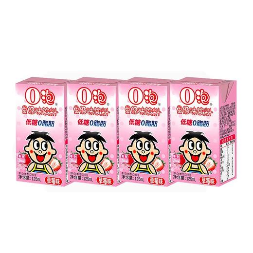 旺仔125ml*4草莓味0泡果奶 商品图0