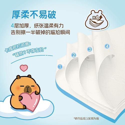 B1F【化洗】清风溶柔系列 悬挂式卫生纸  规格：300抽/提（取货日期：4月22日取货） 商品图1