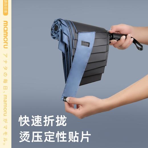 【日本mamoru葵 易折叠全自动雨伞】 三折防晒伞 便携晴雨两用伞 商品图2