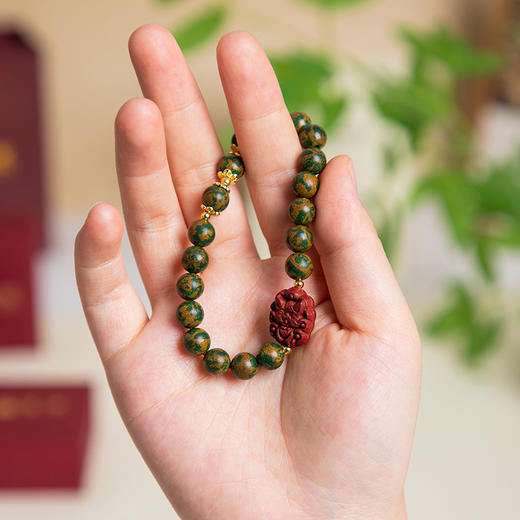 热卖！艾香舒络 合香珠手串！宫造 金缕含翠合香珠手串 “”随身艾灸师” 春夏适宜 商品图4