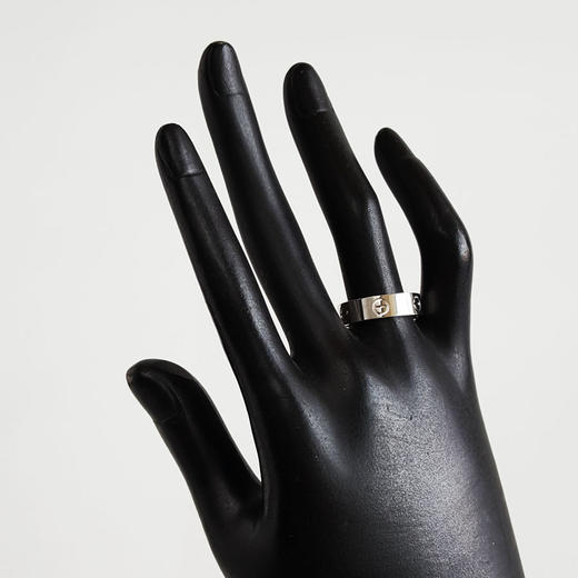 【95新】Cartier卡地亚LOVE系列B4084757白金宽版无钻LOVE戒指57号中性款080426NJS25 商品图6