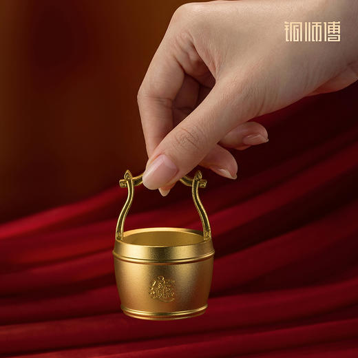 铜师傅《一桶金》书房装饰水桶铜摆件 招财进宝日进斗金乔迁礼物 商品图6