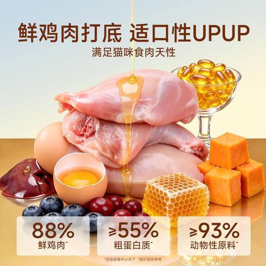 新品【主食夹心冻干】鲜香酥脆  鲜鸡肉打底满足猫咪食肉天性 -35°C极速锁鲜锁住营养与风味  智利进口鱼油助力毛发蓬蓬 商品图2