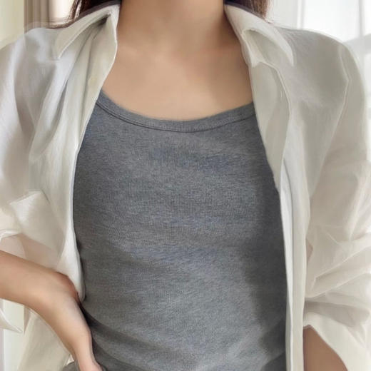 莱赛尔天丝凉感宽肩背心（女款） | 91%天丝，9%氨纶，清凉显瘦，时髦极了 商品图5