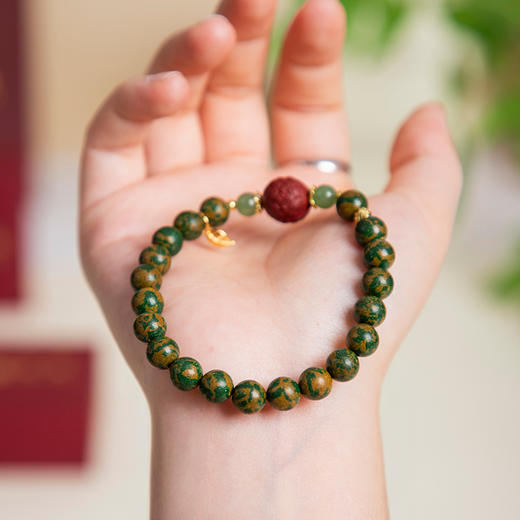 热卖！艾香舒络 合香珠手串！宫造 金缕含翠合香珠手串 “”随身艾灸师” 春夏适宜 商品图7