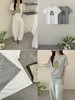 韩国南瓜印花短袖T + 橄榄绿花苞半裙套装 商品缩略图1