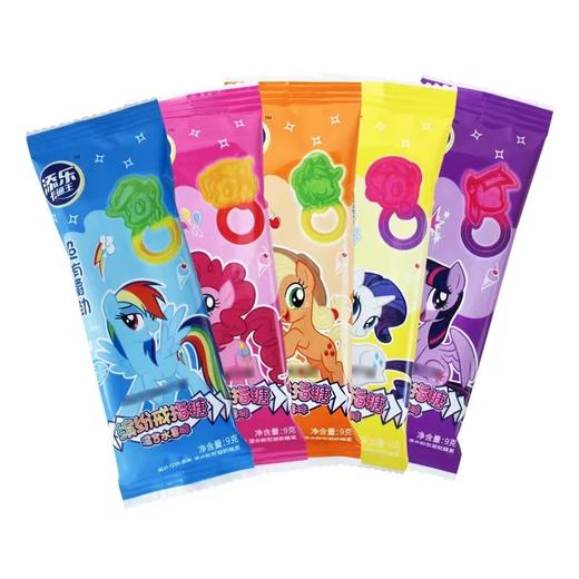 添乐小马宝莉戒指软糖混合水果味9G/袋 商品图0