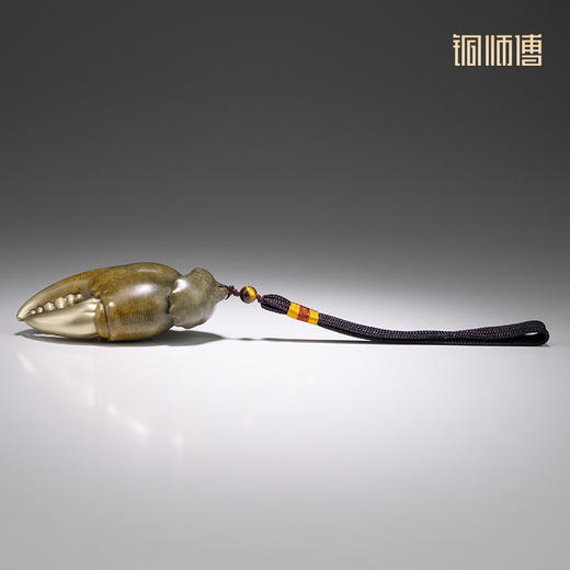 铜师傅《手中有钱》螃蟹钳手把件家居铜摆件把玩解压 商品图3