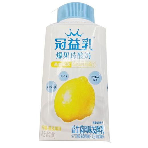 蒙牛250g冠益乳柠檬凤梨燕麦爆珠酸奶 商品图0