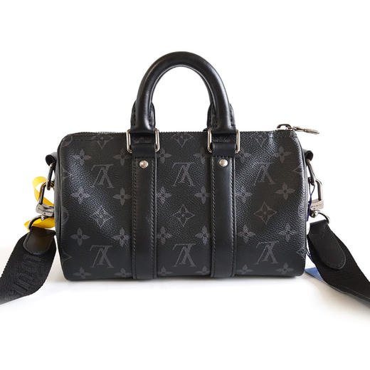 【95新】LV路易威登M46271黑武士黑老花keepall 25手提单肩包中性款100426HS31 商品图3