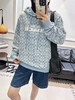 天蓝色老花连帽卫衣，男女同款 商品缩略图2