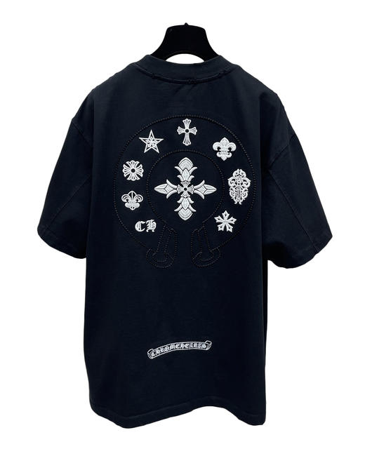 中性款破损立体刺绣短袖T恤ba009 商品图3