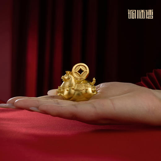 铜师傅《马上有财》客厅桌面铜马摆件 家居装饰工艺品 新年礼物 商品图4