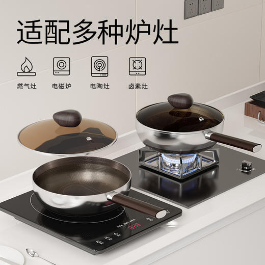 【Velosan鹅卵石钛金炒锅24cm】健康0氟涂层钛锅！不含PFOA！YI用级钛，零析出、零过敏、抑菌保鲜、不串味！到手仅需149元 商品图4