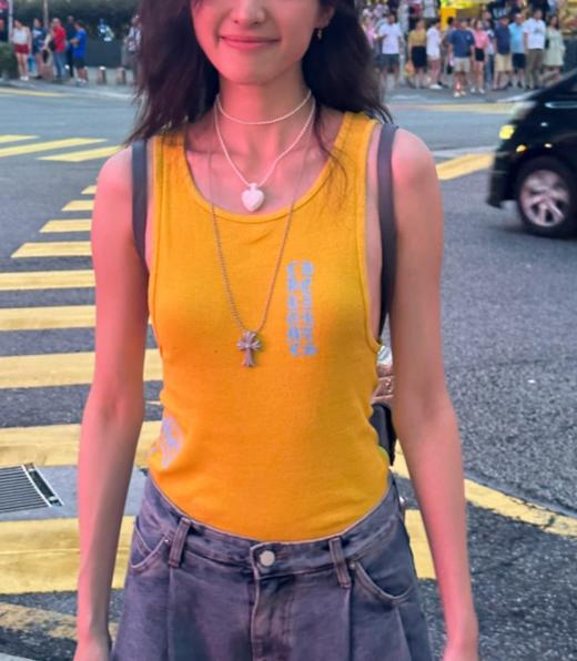 女款logo印花背心ji009 商品图3