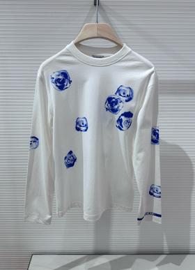 男款印花长袖T恤ba007