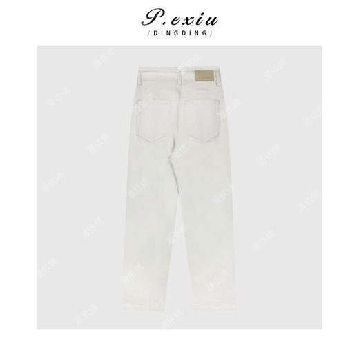 PanYiXiu/潘依绣 人丝气质显瘦百搭九分烟管牛仔裤S9663 商品图2