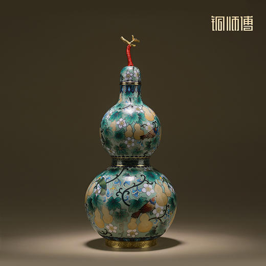 铜师傅《平安福禄》《福禄双全》客厅紫铜葫芦摆件 家居工艺品 商品图2