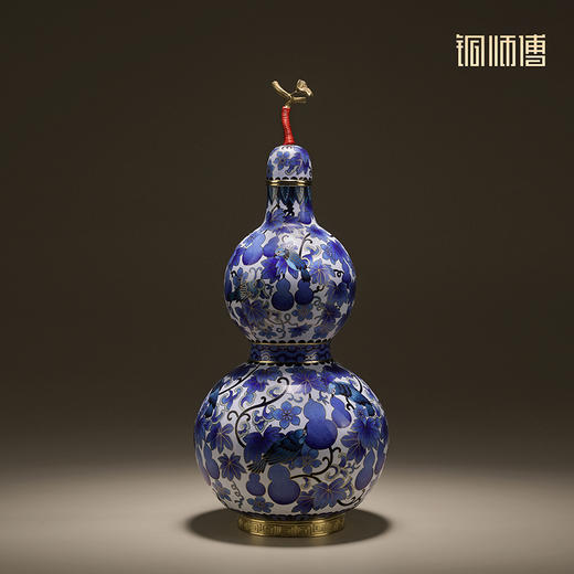 铜师傅《平安福禄》《福禄双全》客厅紫铜葫芦摆件 家居工艺品 商品图1