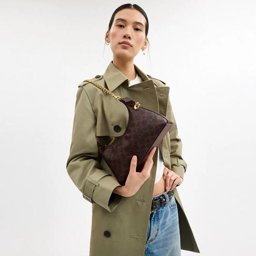 四色，COACH蔻驰经典JULIET 25号单肩包hobo包月牙包包  25号包包 商品图8