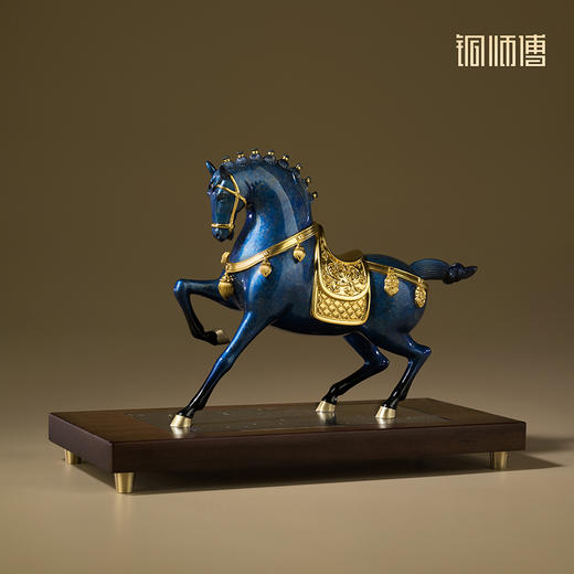 铜师傅《富贵马》客厅桌面铜马摆件 家居装饰工艺品 开业乔迁摆件 商品图1