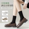 【福利❗️22.9抢10双🔥中筒冰冰袜】简约黑色适配多种鞋型，堆堆造型增添穿搭层次感，柔软面料穿着舒适，提升穿搭精致感，中筒袜学院风奶油色冰冰袜潮流百搭ins堆堆袜QQ 商品缩略图1