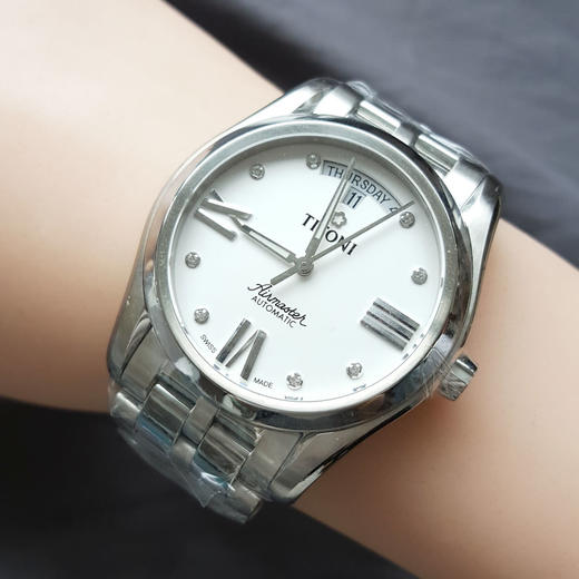 【99新】TITONI 梅花93808 S-616自动机械机芯日期、星期显示39MM（男款）Airmaster 空中霸王系列精钢170426NJ08 商品图8