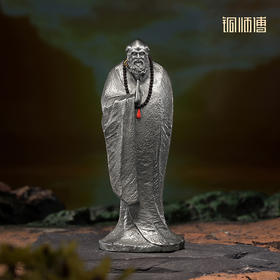 铜师傅《达摩祖师》客厅桌面白铜禅意摆件 家居装饰工艺品
