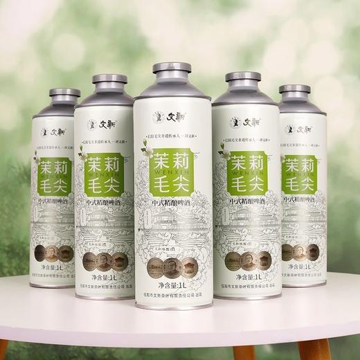 文新茉莉毛尖茶啤 中式精酿啤酒 1L/瓶 （保质期到2026年6月12日，介意勿拍） 商品图2
