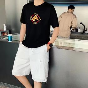 GUCCI2026夏季马头刺绣圆领短袖T恤
