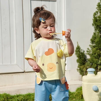 巴拉巴拉【balaOne】童装宝宝短袖t恤婴儿上衣2026夏季时尚萌 商品图4