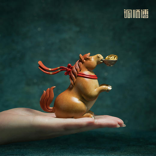 铜师傅《立马发财铜摆件》《马上有钱铜摆件》陕西历史博物馆系列 商品图5